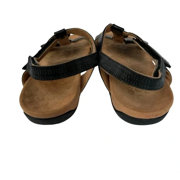 Women's Vionic Farra T-Strap Sandal Black Woven Synthetic SZ. 8 - Picture 12 of 12